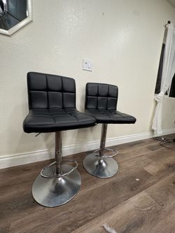 Two bar stools