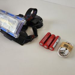 LED USB Rechargeable Headlamp Headlight Hunting Fishing Torch Flashlight
