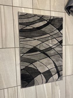 Grey and Black rug