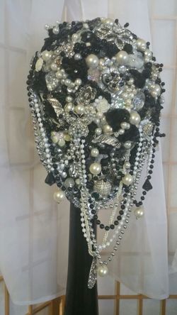 jewled wedding bouquet