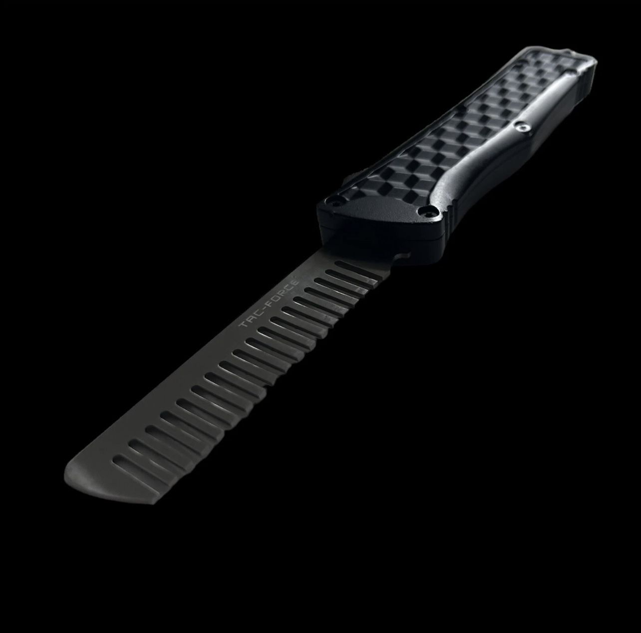 Tac Force OTF Black Beard Comb Diamond Like Handle Ltd Edition - TFCB002