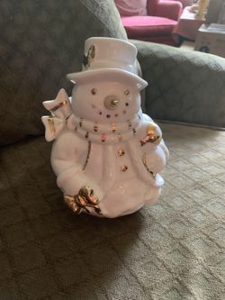 Snowman planter