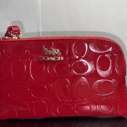 Mini Coach Zip Wristlet - no box