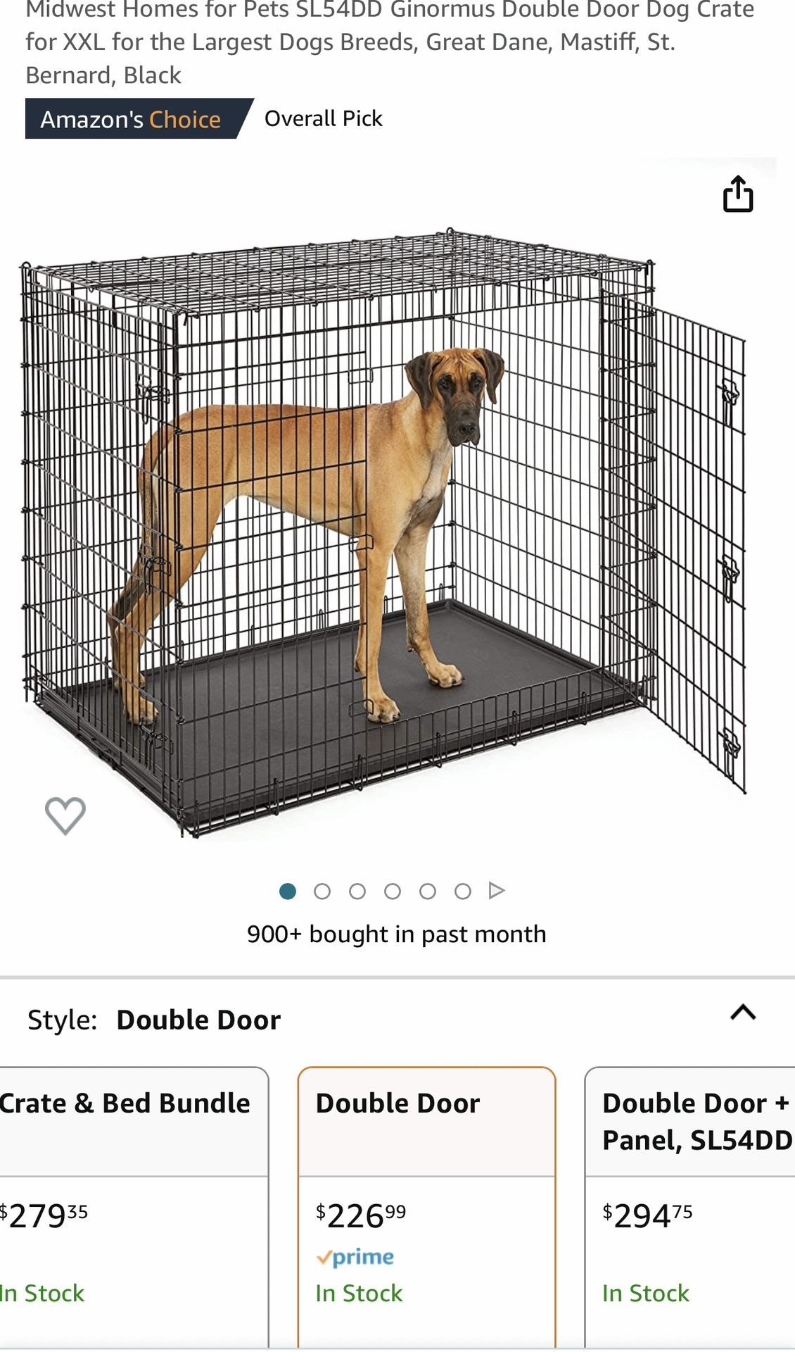 **ACCEPTING OFFERS** Double Door Dog Crate for XXL for the Largest Dogs Breed Home for Dogs