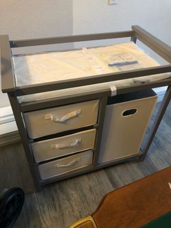 Baby Changing Table with Storage Baskets
