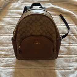 Brown Coach Backpack