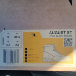 Woman Size 6 Steele Toe Work Boots 