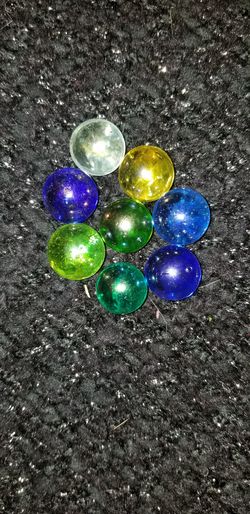 #15 metallic multi color marbles