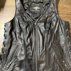 Harley Davidson Leather Vest 