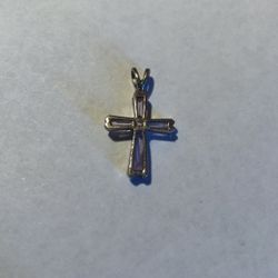 Sterling Sliver Cross Shaped Pendant