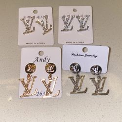 louis vuitton stud earrings for women with hanging