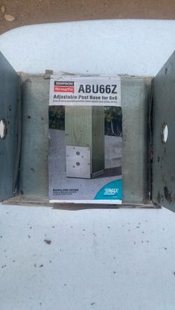 Adjustable post base 6*6 ABU66Z