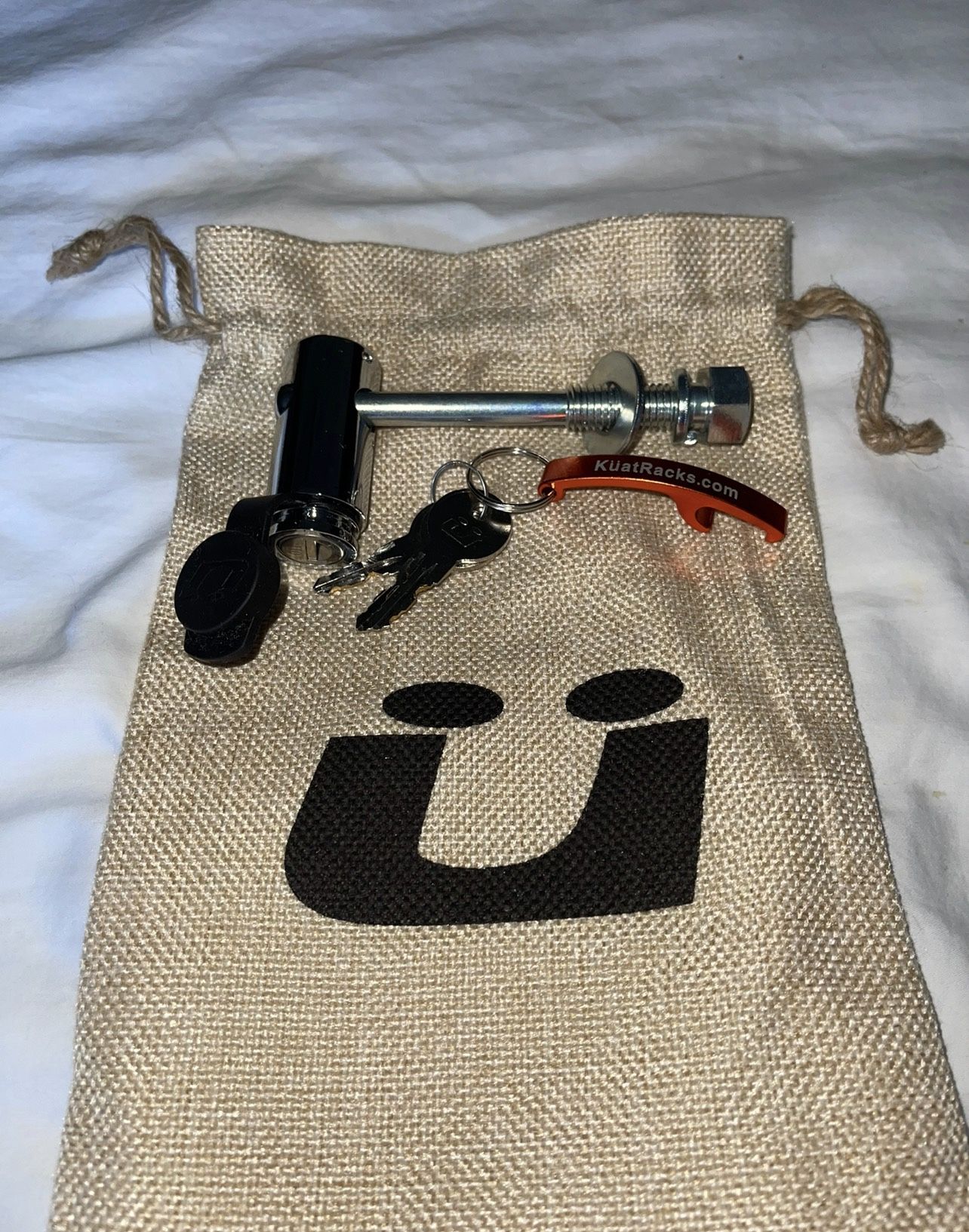 Anti-Rattle Hitch Lock for Kuat Transfer Bike Racks - 1-1/4" and 2" Hitches