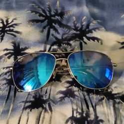 Maui Jim Unisex CLIFF HOUSE Silver Blue Hawaii Sunglasses