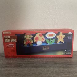 Super Mario Bros 8-bit Icons Lights 