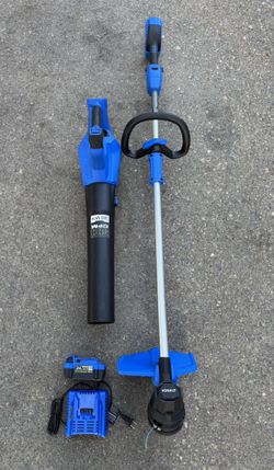 Kobalt 24-volt Cordless Battery String Trimmer and Leaf Blower Combo Kit