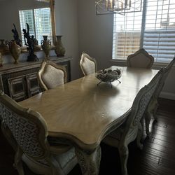 Formal Dining Table With 6 Chairs