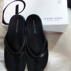 CentroPoint Women's T-strap Thong Flat Flip Flops Size 6
