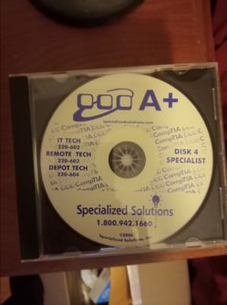 CompTIA A+ Study CD Disk 4 Specialist