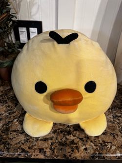 San-X Kiiroitori  Rilakkuma Plush Yellow Duck - 9” - Like New