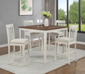 42x42 TWO TONED COUNTER HEIGHT DINING SET