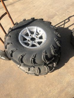 UTV tires and Wheels 114mm ITP mud tires