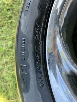Two Tires With Rims