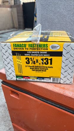 Fanaco Fasteners 3-1/4 x .131 Strip Nails 4000ct