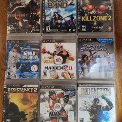 Playstation 3 PS3 Games Lot Of 9