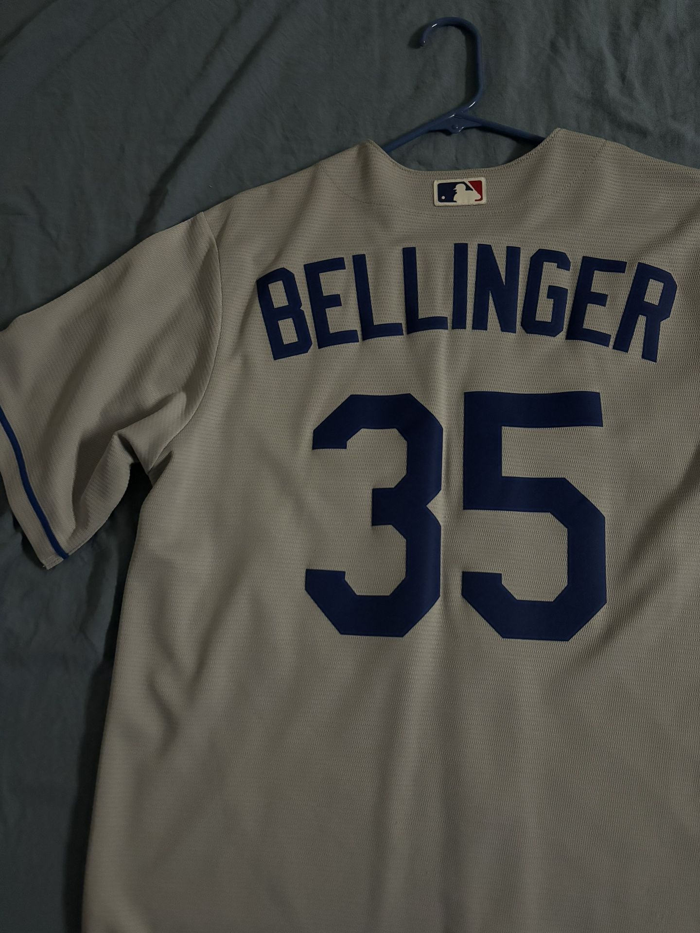 Nike MLB LA Dodgers Baseball Black Jersey Men Nike Dodgers Away Jersey - Cody Bellinger