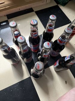 Vintage Pepsi NASCAR Longneck Bottles And One Vintage Come
