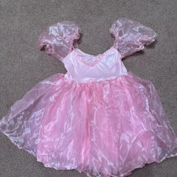 New Xs Pink Princess Poof Sleeve Short Dress Costume Festival Rave 