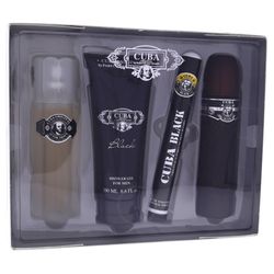 CUBA - BLACK 4PC SET ( M ) 3.4 OZ