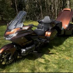 2018 Honda Goldwing Automatic DCT with Matching Bushtec Trailer.
