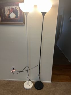 2 floor lamps