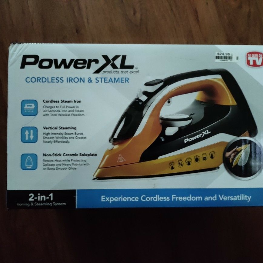PowerXL Cordless Iron & Steamer As Seen On TV 
