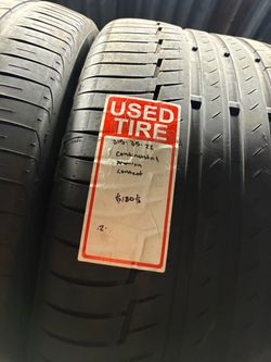 Continental PremiumContact 315/35/22 Used Tire $180 Installed and Balanced Located at 1305 Preston Ave Pasadena Tx 77503