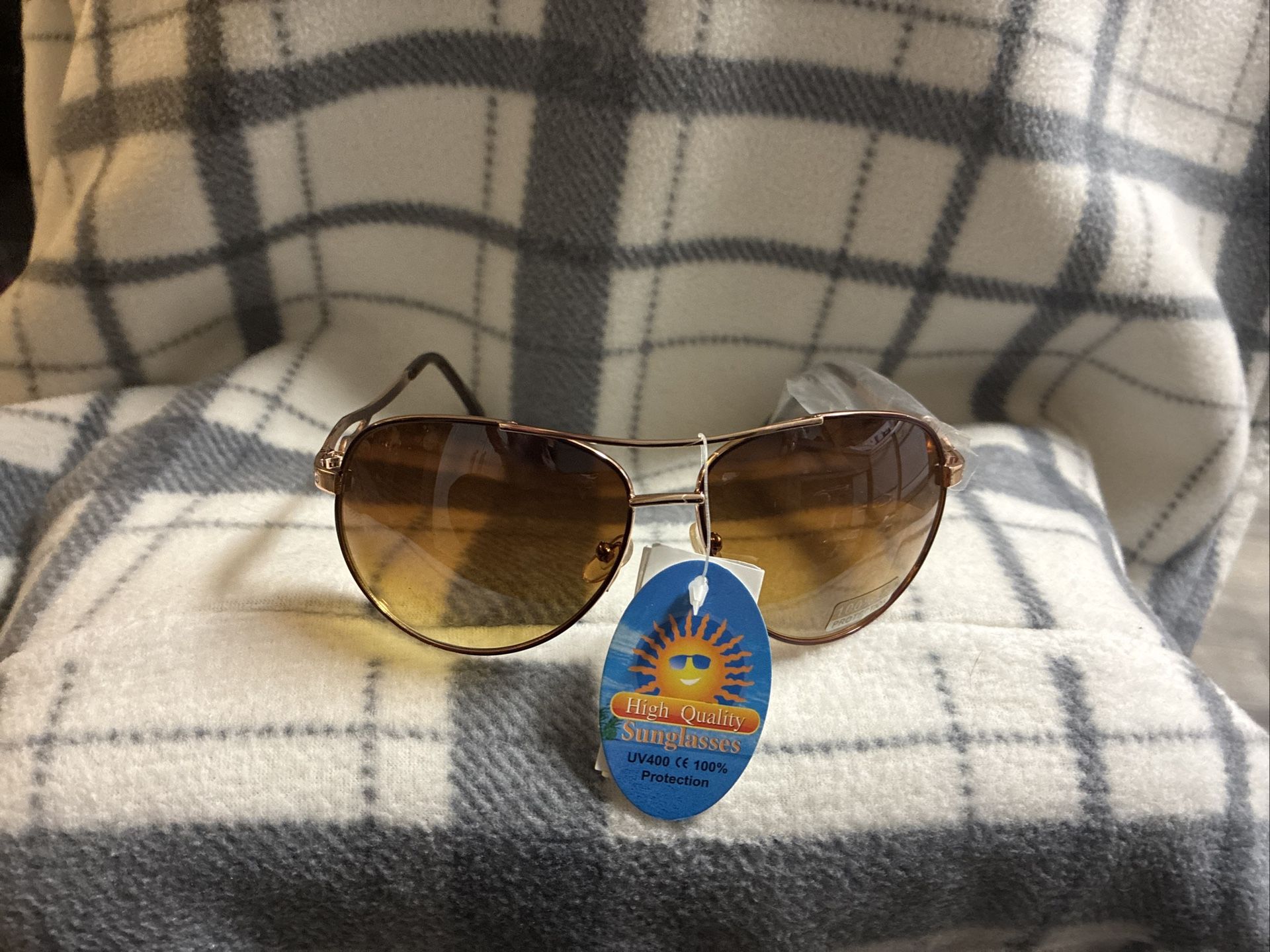 Women’s Aviator Sunglasses- Amber Lens