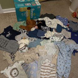 Baby Boy Clothes And Diapers