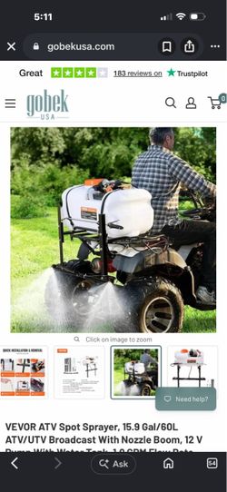 VEVOR ATV Spot Sprayer 15.9 Gal/60L