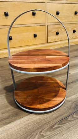 2 tier Pastry Stand farmhouse style