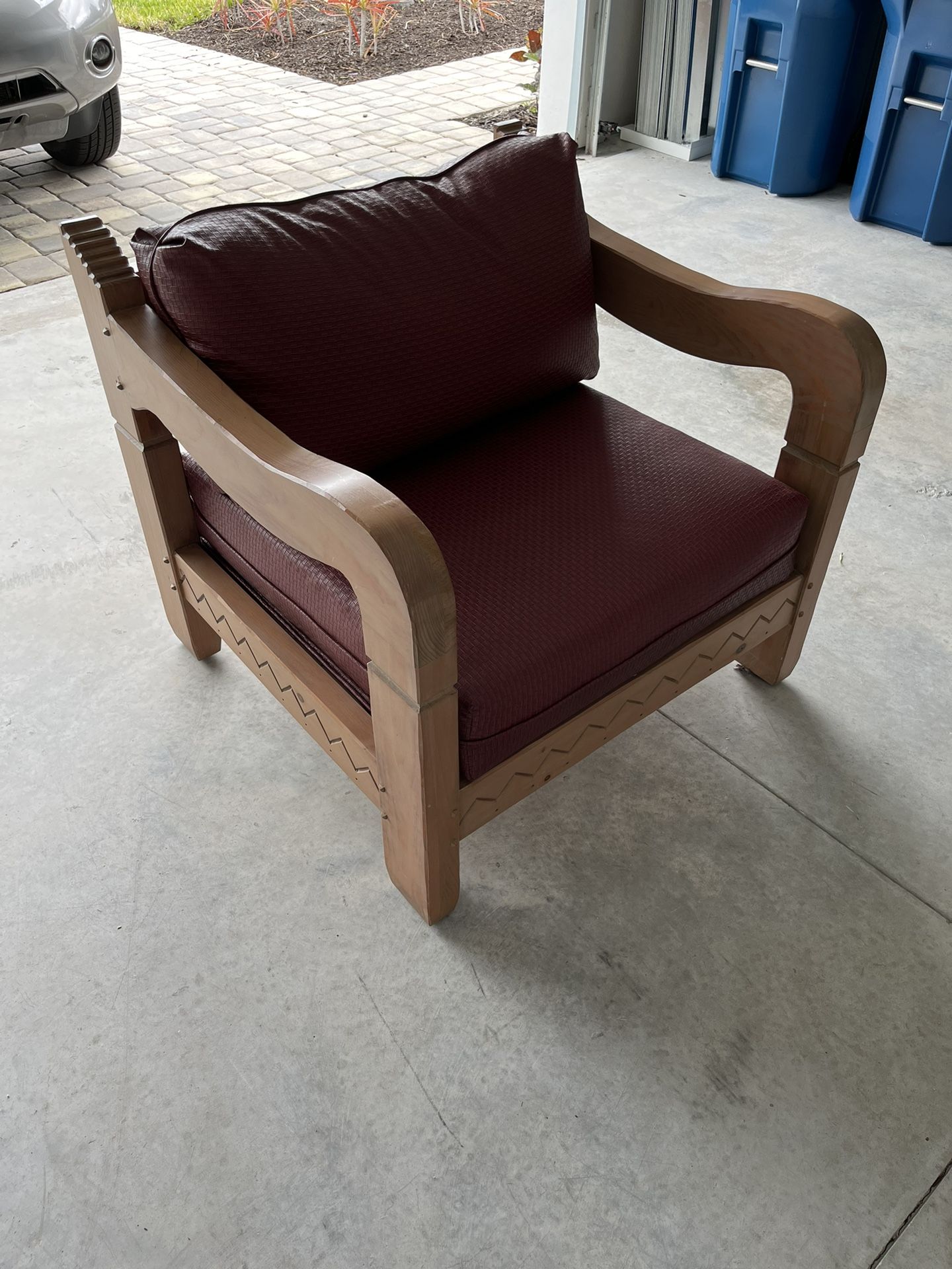 Oversized Accent Leather Chair