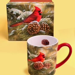 14 oz. Lang Cardinal Mug NIB w/matching Gift Box