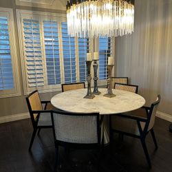West Elm 60” Dining Table And Chairs