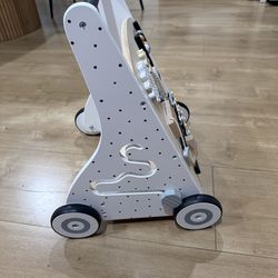 Wooden Baby Activity Walker - Neutral Montessori Style