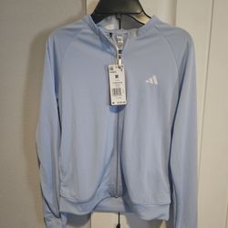 New Adidas Track Top BLUE Size M
