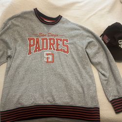 Padres Sweatshirt and Hat
