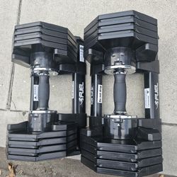 Adjustable Dumbbells 50lbs Each 