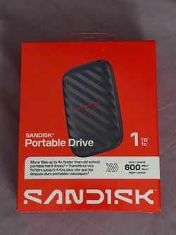 SanDisk 1TB Portable External SSD (Up to 600MB/s)