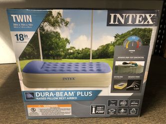Brand New INTEX TWIN blow Up Mattress Dealer Box Never Used 